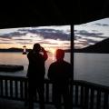 Guests enjoying legendary sunset